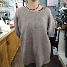 Load image into Gallery viewer, Grey stretch knit poncho