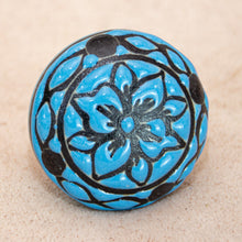 Load image into Gallery viewer, Hand Painted Antique Ceramic Door Drawer Knob - Petal Perfection - Beths Emporium