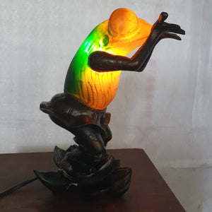Lamp Girl Kissing Frog