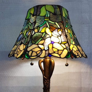 Leadlight Style Lamp - Annesley Table Lamp - Beths Emporium