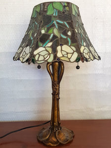 Leadlight Style Lamp - Annesley Table Lamp - Beths Emporium