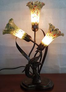 Leadlight Style Lamp - Athene Table Lamp - Beths Emporium