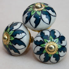 Load image into Gallery viewer, Hand Painted Antique Ceramic Door Drawer Knob - New Life - Beths Emporium