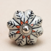 Load image into Gallery viewer, Hand Painted Antique Ceramic Door Drawer Knob - Nordic Nuance - Beths Emporium