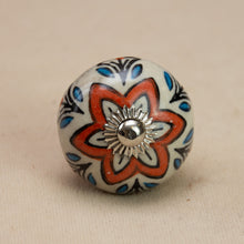 Load image into Gallery viewer, Hand Painted Antique Ceramic Door Drawer Knob - My Happy Place - Beths Emporium
