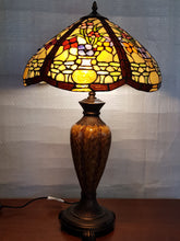 Load image into Gallery viewer, Leadlight Style Floral Urn Table Lamp - Beths Emporium