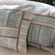 Load image into Gallery viewer, Hand Printed Cushion Cover with Embroidered Feature - Beths Emporium