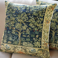 Load image into Gallery viewer, Linen Cushion Cover - Renaissance Tree of Life - Beths Emporium