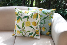 Load image into Gallery viewer, Linen Cushion Cover - Lemon Fresh, Neutral Ground - Beths Emporium