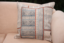 Load image into Gallery viewer, Hand Printed Cushion Cover with Embroidered Feature - Beths Emporium