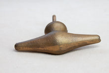 Load image into Gallery viewer, Hand Painted Antique Ceramic Door Drawer Knob - Long Shank - Cast Iron - Beths Emporium