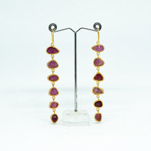 Load image into Gallery viewer, Handmade Red Garnet Earrings - one off piece - Beths Emporium