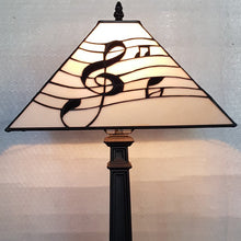Load image into Gallery viewer, Leadlight Style Musical Treble Clef Table Lamp - Beths Emporium