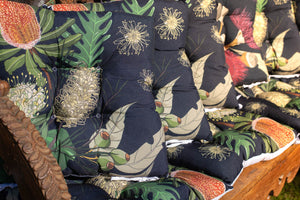 Chair Pad - Banksia & Grevilleas Australian Native - Beths Emporium