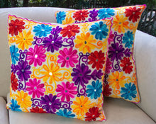 Load image into Gallery viewer, Creative Colours of India  - Embroidered Cushion - Taj Mahal Garden - Beths Emporium