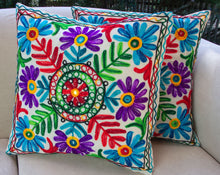 Load image into Gallery viewer, Creative Colours of India  - Embroidered Cushion - Lavish Life - Beths Emporium