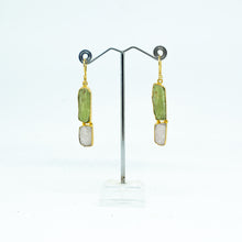 Load image into Gallery viewer, Handmade Green Flourite Earrings - one off piece - Beths Emporium