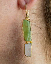 Load image into Gallery viewer, Handmade Green Flourite Earrings - one off piece - Beths Emporium