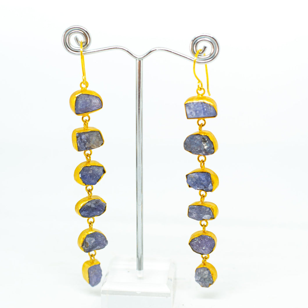Hand Crafted Blue Calcite Earrings  - One Off Handmade - Beths Emporium