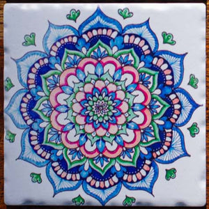 Set of Coasters - Indian Mandalas - Square - Beths Emporium