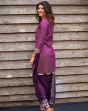 Load image into Gallery viewer, True Purple Silk Boho Shirt/Dress - Beths Emporium